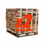 Bûches 25 cm: 2 Palettes Mélange chêne blanc et Hêtre/Charme