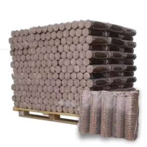 Bois Densifié Confort – 96 Paquets de 5 Bûches (~925 kg)