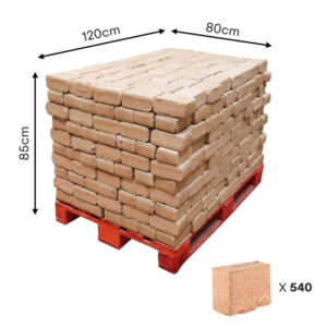 Bûches Compressées 540 Bûches 100% Écologique Bois Français
