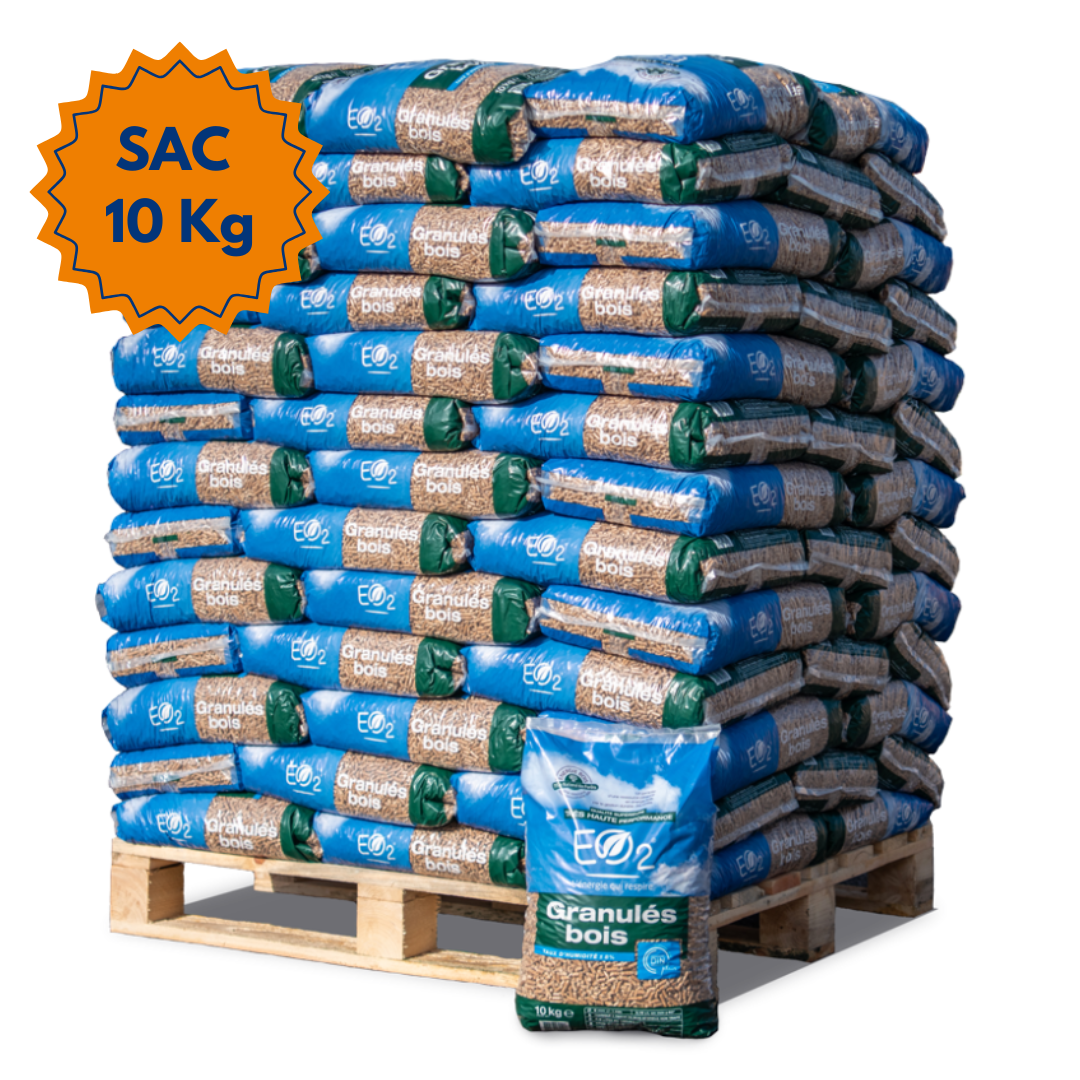 Granulés EO2 – Palette 104 Sacs 10 kg (1040 kg) 1 Granulés EO2 – Palette 104 sacs 15kg (1040 kg)