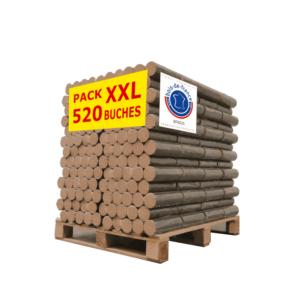 Bûches Compressées 100% Hêtre – Palette 1040 kg