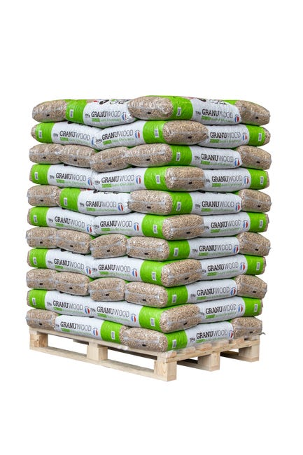 Granulés GRANUWOOD – Palette 66 Sacs 15 kg (990 kg) 1 Granulés GRANUWOOD – Palette 66 Sacs 15 kg (990 kg)
