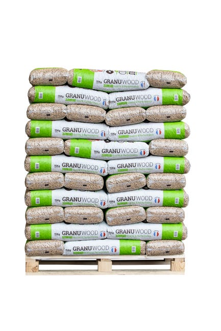 Granulés GRANUWOOD – Palette 66 Sacs 15 kg (990 kg) 3 Granulés GRANUWOOD – Palette 66 Sacs 15 kg (990 kg) – Image 3