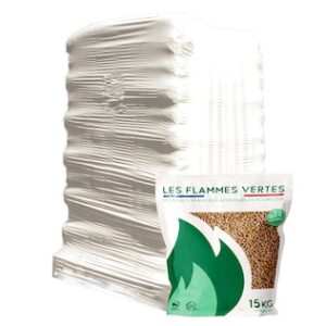 Granulés Flammes Vertes – Palette 65 Sacs 15 kg (975 kg)